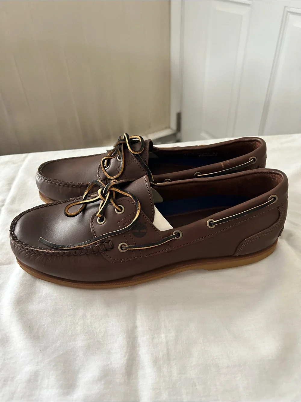 Timberland Leather 2- Eye Boat shoes/12 M/NWOT